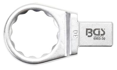 BGS technic Einsteck-Ringschlüssel | 30 mm | Aufnahme 14 x 18 mm