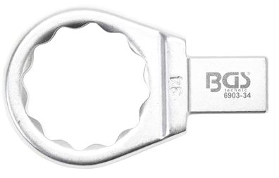 BGS technic Einsteck-Ringschlüssel | 34 mm | Aufnahme 14 x 18 mm