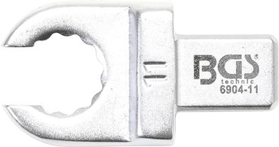 BGS technic Einsteck-Ringschlüssel | offen | 11 mm | Aufnahme 9 x 12 mm