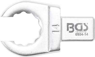 BGS technic Einsteck-Ringschlüssel | offen | 14 mm | Aufnahme 9 x 12 mm
