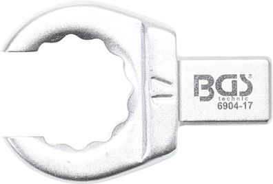 BGS technic Einsteck-Ringschlüssel | offen | 17 mm | Aufnahme 9 x 12 mm