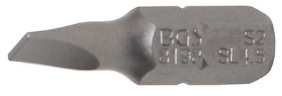 BGS technic Bit | Länge 25 mm | Antrieb Außensechskant 6,3 mm (1/4") | Schlitz 4,5 mm