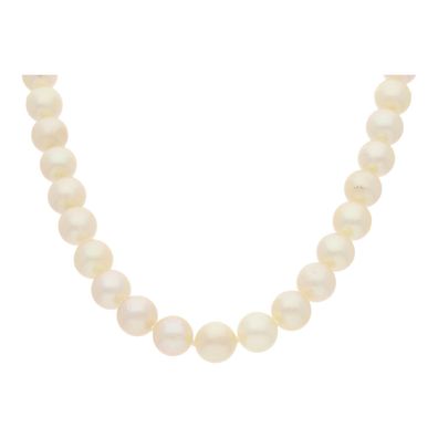 JuwelmaLux Perlenkette 585/000 (14 Karat) Weiß- und Gelbgold mit Akoyazu...