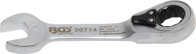BGS technic Ratschenring-Maulschlüssel | kurz | umschaltbar | SW 14 mm