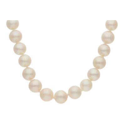 JuwelmaLux Perlenkette 585/000 (14 Karat) Weißgold mit Brillanten und ...