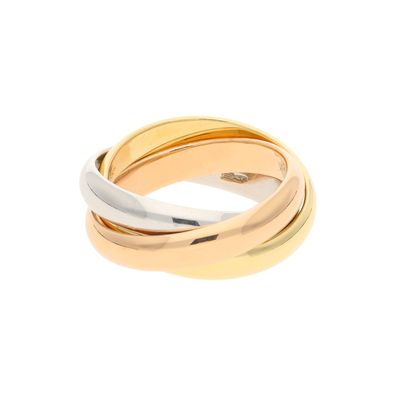Juwelmalux Ring 585/000 (14 Karat) Tricolor Gelb- Rot- und Weißgold ...