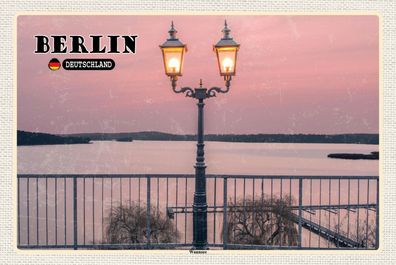 Top-Schild m. Kordel, versch. Größen, BERLIN, Hauptstadt, Wannsee, neu & ovp