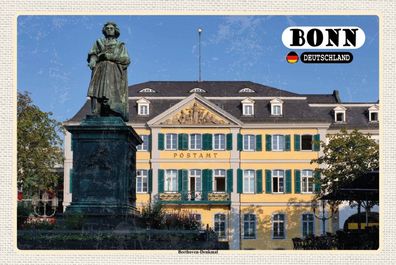 Top-Schild m. Kordel, versch. Größen, BONN, Beethoven - Denkmal, neu & ovp
