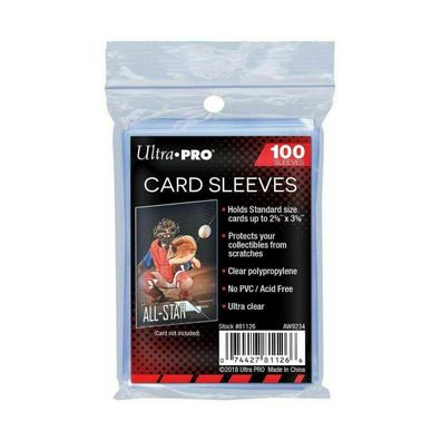 Ultra Pro Soft Sleeves / Kartenhüllen für Sammelkarten - 100 Stück (Standard Size)