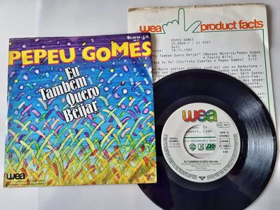 Pepeu Gomes - Eu tambem quero beijar 7'' Vinyl Germany WITH PROMO FACTS