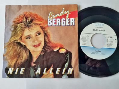 Cindy Berger - Nie allein 7'' Vinyl Germany