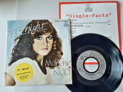 Marlene Ricci - Tonight 7'' Vinyl Germany WITH PROMO FACTS