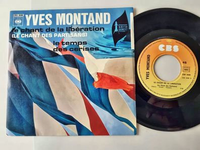 Yves Montand - Le chant de la liberation 7'' Vinyl France