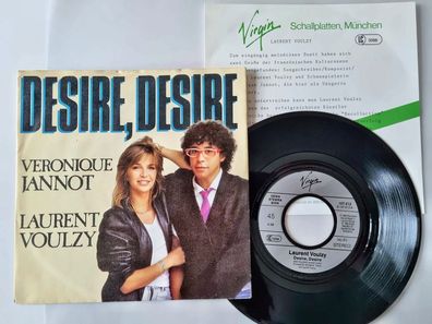 Laurent Voulzy/ Veronique Jannot - Desire, desire 7'' Vinyl Germany PROMO FACTS