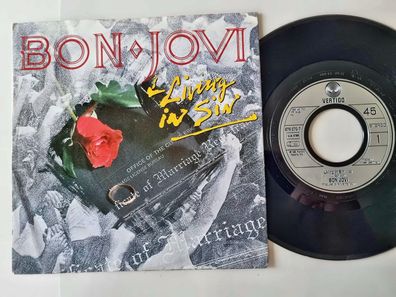 Bon Jovi - Living in sin 7'' Vinyl Germany