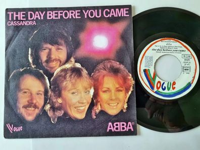 ABBA - The day before you came 7'' Vinyl France WITH LYRICS/ Paper label