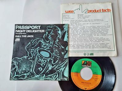 Passport/ Klaus Doldinger - Night delighter 7'' Vinyl WITH PROMO FACTS