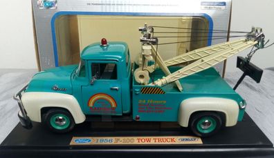 1956 Ford F100 Tow Truck Abschleppwagen - Rainbow Road Service, Welly 1:18