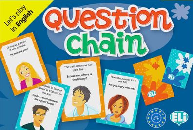 Question Chain (Spiel) Spiel mit 2 Sets a 66 Spielkarten und Spiela