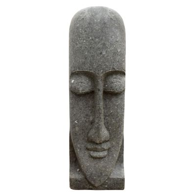 Naturstein Moai Figur Ozhukarai - Höhe x Tiefe x Breite: 80 x 17 x 25 cm