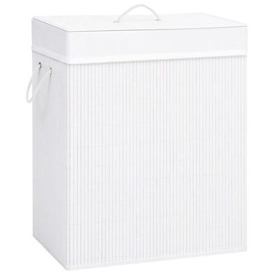 Wäschekorb Wäschebox Weiß 83 L 43.5 x 33.5 x 65.5 cm