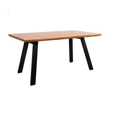Esstisch Brick 160x90cm Shisham Furnier Eisenbeine Küchentisch Echtholz Tisch