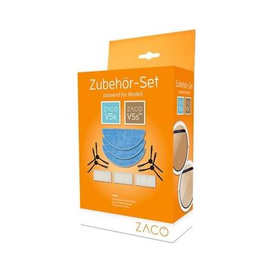 ZACO Zubehör-Set für V5x & V5s Pro 3x Hochleistungsfilter, 4x Seitenbürste, 3x ...