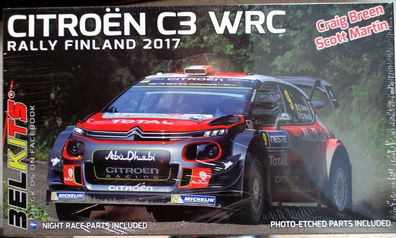 Belkits 018 2017 Citroen C3 Rallye Finland C. Breen / S. Martin 1:24 neu 2021