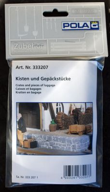 Pola 333207 Kisten und Gepäckstücke Korbflasche Demion Hutschachtel Arztkoffer
