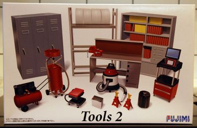 Garage & Tools Tools 2 Werkzeug Kompressor Werkbank 1:24 Fujimi 113715