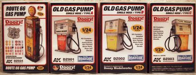Doozy Old Gas Pump Tanksäule Route 66 verschiedene zur Auswahl 1:24
