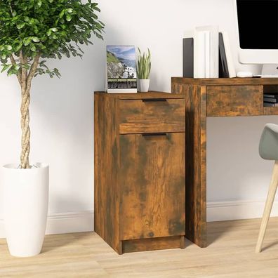 Schreibtischschrank Räuchereiche 33,5x50x75 cm Holzwerkstoff