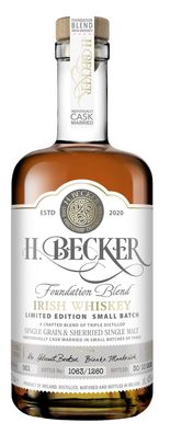 H. Becker Irish Whiskey Foundation Blend Batch 3 | 0,7 l | Alc. 40% Vol.