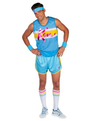 Rubies 301508 - Ken Deluxe Kostüm Erwachsene, Workout Barbie Mattel, XL