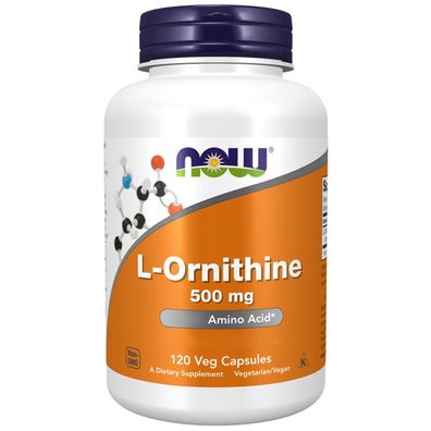 Now Foods, L-Ornithine, 500mg, 120 Kapseln