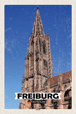 Top-Schild m. Kordel, versch. Größen, Freiburg, Münster, Bischofsitz, neu & ovp