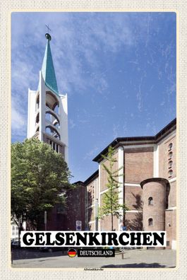 Top-Schild m. Kordel, versch. Größen, Gelsenkirchen, Altstadtkirche, neu & ovp