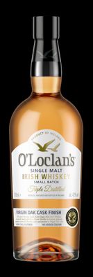 O`Loclan`s Triple Distilled Single Malt Irish Whiskey Virgin Oak Cask Finish