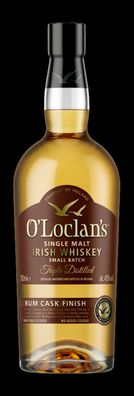 O´Loclan´s Triple Distilled Single Malt Irish Whiskey Rum Cask Finish 0,7 l