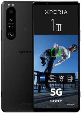 Sony Xperia 1 III 5G 256GB Dual-SIM Frosted Black Neuware ohne OVP (XQ-BC52)