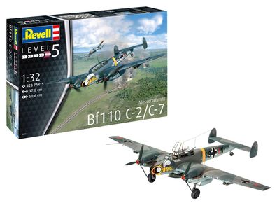 Revell Messerschmitt Bf110 C-2 / C-7 in 1:32 Revell 04961 Bausatz