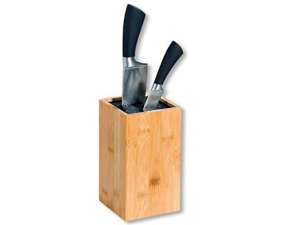 Kesper Messerblock Messerhalter Messerständer ohne Messer Bambus 4000270580222