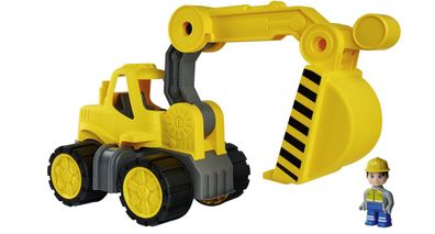 BIG Power-Worker Bagger mit Figur Kinderspielzeug
