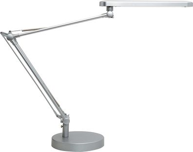 Unilux LED Schreibtischlampe Mambo, dimmbar, grau [Energieklasse E]