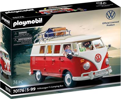 Playmobil Volkswagen 70176 T1 Camping Bus, Für Kinder ab 5 Jahren