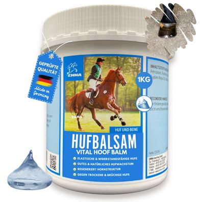 Huf Balsam fürs Pferd, Hufpflege für brüchige & trockene Hufe Premium 1000ML