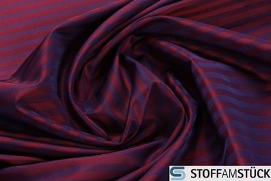 Stoff Polyester Taft Streifen bordeaux violett breit JAB Anstoetz 9-7689-085