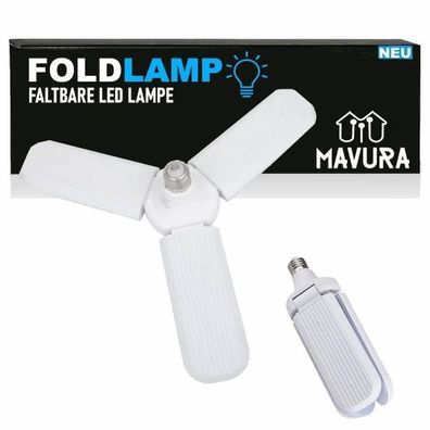 Foldlamp LED Arbeitslicht Garagenlampe faltbare Lampe LED Glühbirne Werkstatt Garage
