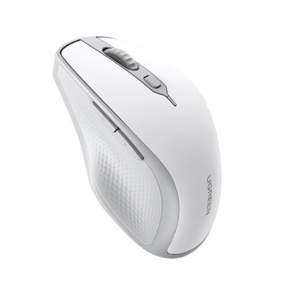 Ugreen MU101 ergonomische kabellose Maus Bluetooth / 2,4 GHz – Weiß