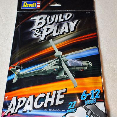 Apache Kampfhubschrauber Klick-Bausatz, Maßstab 1:100, Revell, Build&Play Art.-Nr. 11